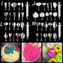 Baking Cake Tools 3D Gelatin Jelly Art Pudding Flowers Cake Decorating Tools Needle Tools Stainless Steel Nozzle Syringe Kit
