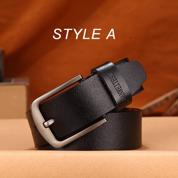 [DWTS]belt male leather belt men male genuine leather strap luxury pin buckle belts for men belt Cummerbunds ceinture homme