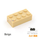 10pcs/lot DIY Blocks Building Bricks Thick 2X4 Educational Assemblage Construction Toys for Children Size Compatible With Brand