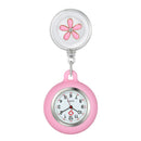 LANCARDO Nurse Watch For Women Unique Design Clip-On Pendant Watch Doctor Digital Dial Silicone Case Stretchable Flower Clock