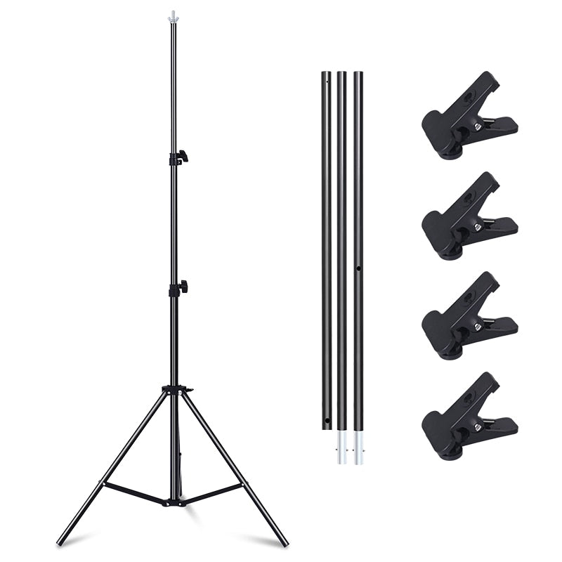 Professional Photography Photo Backdrops T-Shape Background Frame Support System Stands With Clamps