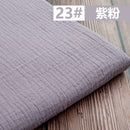 50*130cm Fabric Drape Cotton And Linen Double Gauze Crepe Baby Clothes Fabric Ladies Skirt Sleepwear Fabrics