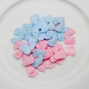 100Pcs Baby Shower Pink Blue Fabric Bibs Pacifiers Feeder Confetti Birthday Sprinkles For Boy/Girl Party Decorations Supplies