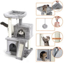 Domestic Delivery Cat House Luxury Cat Jumping Toy with Ladder Scratching Wood Climbing Tree Toys Cat Furniture