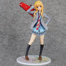 20cm Japanese anime figure action figure your lie in april kaori miyazono cartoon doll PVC figurine world anime