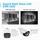 ANNKE 4X Ultra HD 5MP TVI CCTV Camera Outdoor Weatherproof White Security Surveillance System EXIR Night Vision Email Alert Kit