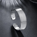 DOTEFFIL 925 Sterling Silver Multi-Line Bracelets Bangle For Women Fashion Jewelry High Quality Gift Free shipping