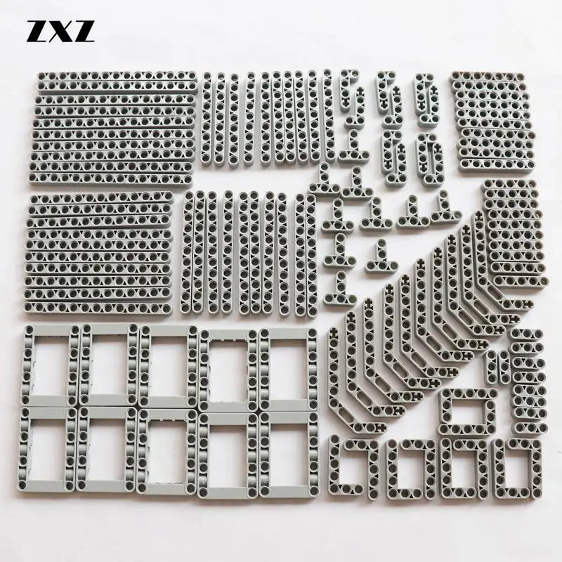 Hot Sales Technical Parts Liftarm Beam 12 Sizes Mixed MOC Bricks Building Blocks DIY Toys for Kid Boys Bulk Set 120pcs