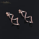 4 Color Geometry Irregular Metal Wave Pattern Glitter Clip on Earrings No Pierced for Women Minimalism Ear Clips Fashion Jewelry