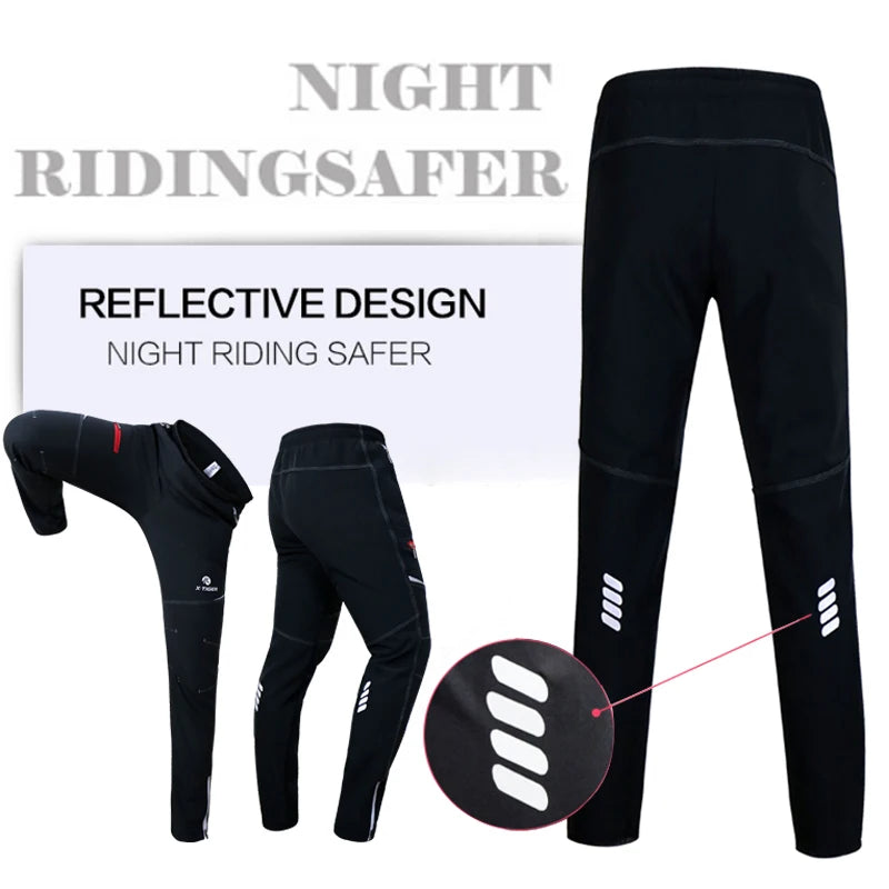 X-TIGER Cycling Jersey Winter Thermal Fleece Men's Bicycles Clothing Windproof Bicycle Reflective Biking Jacket Sportswear