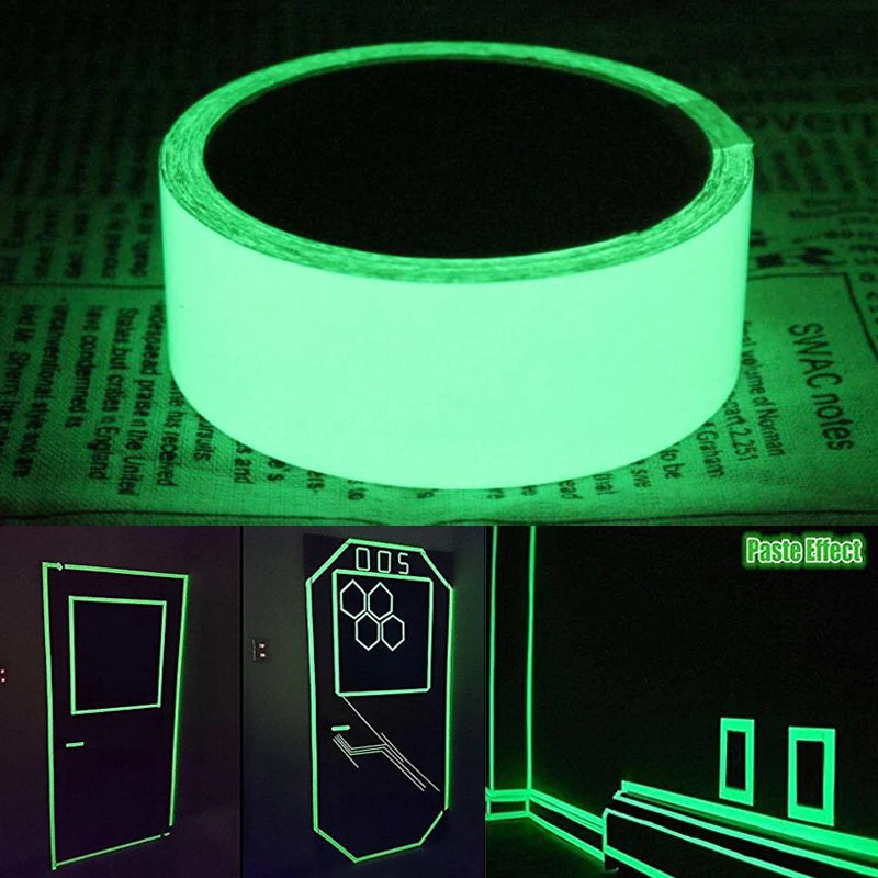 Roadstar Glow In Dark Tape Фотолюминесцентные Светящиеся Ленты Самоклеющиеся Этап Украшения Дома