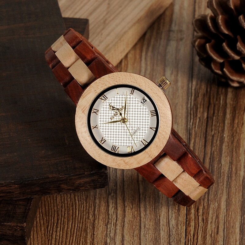 BOBO BIRD Wood Watch Female Women M19 Rose Sandal Minimal Dress Quartz Wristwatch Top Brand Luxury часы женские relogio feminin