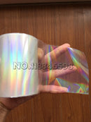 Holographic Plain Transparent Hot Stamping Foil On Paper or Plastic 8cm x 120m/Lot DIY Package Box