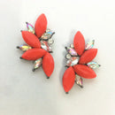 2018 Elegant Crystal Opal Stone Stud Earrings Christmas Party Earrings for Women Trendy Earrings 19 colors