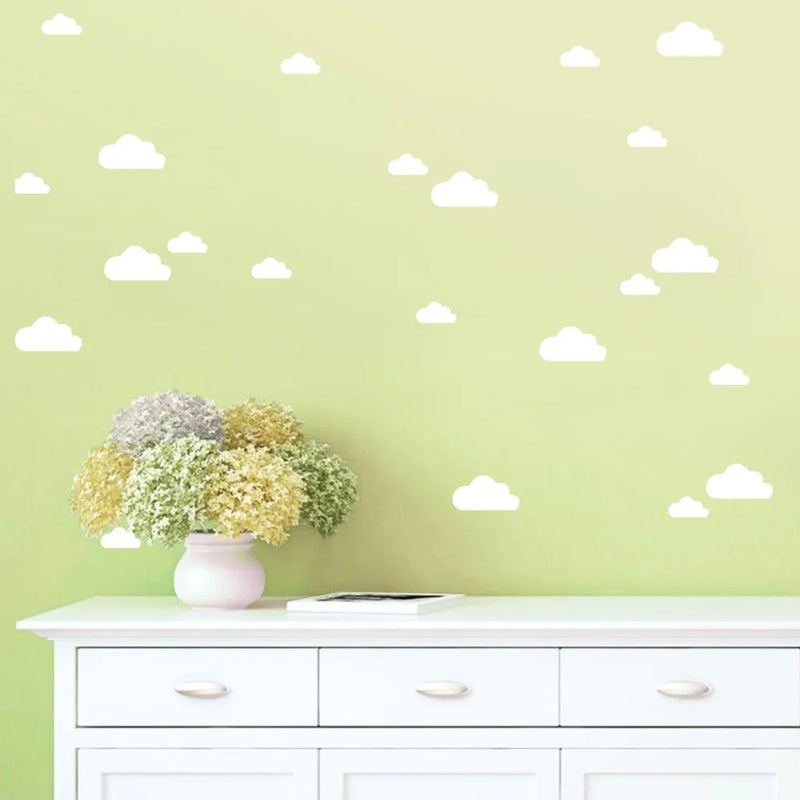 3D Cartoon Cute Clouds Wall Sticker For Kids Rooms Vinyl Decals Girls Boys Gift Poster Fridge Wardrobe Home Decoration Art Mural