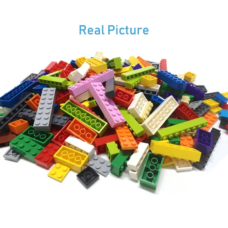 60pcs DIY Building Blocks Thin Figure Bricks 2x4 Dots Educational Creative Size Compatible With 3020 Plastic Toys for Children