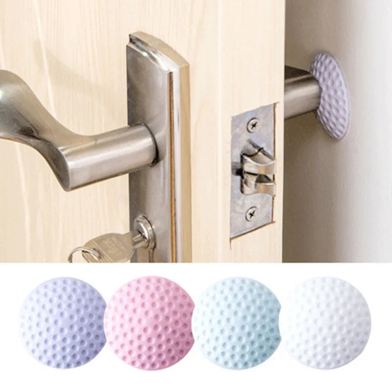 1PCS Door Stick Golf Volleyball Basketball Styling Rubber Fender Handle Door Lock Protective Pad Protection 3d Wall Stickers