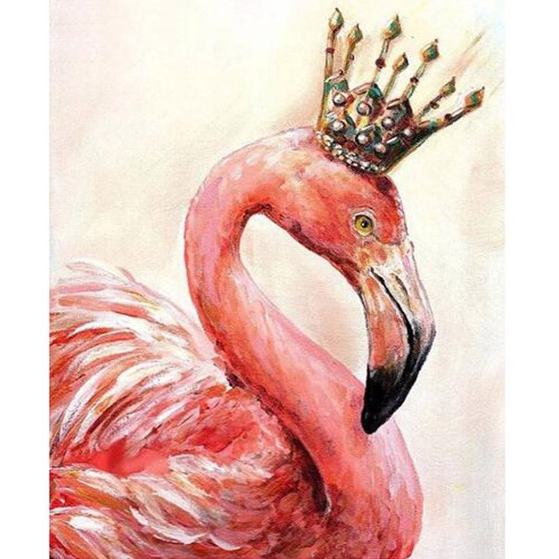 HOMFUN Full Square/Round Drill 5D DIY Diamond Painting &quot;Animal flamingo&quot; 3D Embroidery Cross Stitch 5D Home Decor Gift