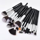 JAF 24pcs Professional Makeup Brushes Set High Quality Make Up Tool Full Function Studio Synthetic Cosmetic Kit