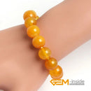Yellow Agat e Bracelet Natural stone Bracelet DIY Jewelry Bracelet One Of The Seven Treasures Of Buddhism Gift