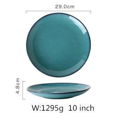 Porcelain Dinner Plate Set Kitchen Plate Ceramic Tableware  Food Dishes Rice Salad Noodles Bowl Soup Kitchen Cook Tool