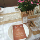 4"x8.5"Cutlery Holder Decoration Hessian Burlap Lace Wedding Cutlery Holder Pouch Rustic Decorations Favor 5BB5481