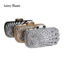 Diamond Rhinestone Clutch Purse Evening Bags Luxury Beaded Women Wedding Clutch Purse and Handbags Gold Silver Clutch Bag ZD829