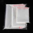 100pcs 21-30cm Width Clear Resealable OPP Adhesive Bag Transparent Poly Clothes Shoes Gloves Self-adhesive Packaging Pouches