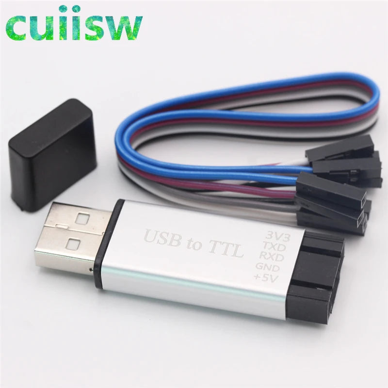 Aluminum shell CP2102 USB 2.0 to TTL UART Module 5Pin Serial Converter STC Replace FT232 Module support 5v/3.3v