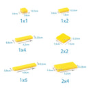 25PCS DIY Building Blocks Thin Figure Bricks Smooth 2x3 Dots Educational Creative Toys for Children Size Compatible With 26603