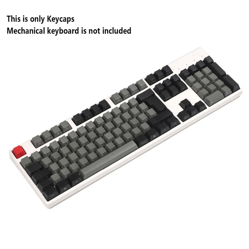 105 Key AZERTY French ISO Keycap Side Print YMDK Thick PBT OEM Profile Suitable For MX Switches Mechanical Keyboard