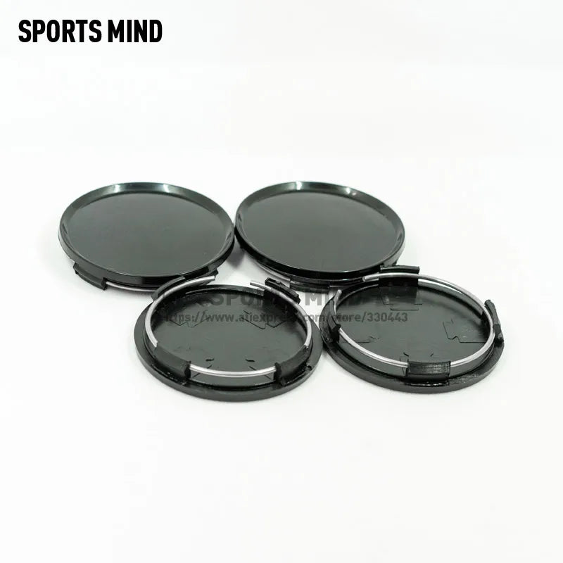 4PCS/lot 63MM Plastic No Logo Wheel Hub Cover Auto Car Wheel Center Hub Cap Stylish Hard Wearing Replacement Dust Cover