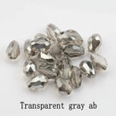 60/70PCS 8/10mm Crystal Tear Drop Shape Beads for Jewelry Making Waterdrop AB Glass Beads Loose Jewellery Beads DIY Bracelets