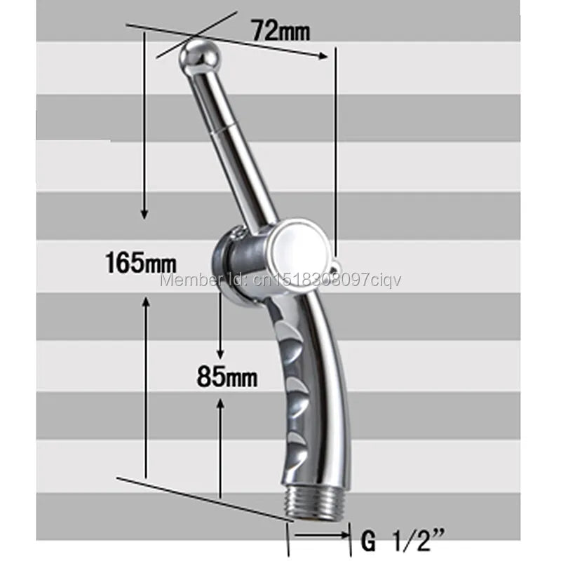 Smesiteli Hot Sale Toilet Hand Held Bidet Shattaf Cloth Diaper Sprayer  Polished Chrome