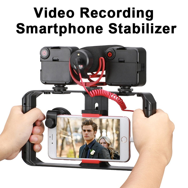 Ulanzi U Rig Pro Smartphone Video Rig With 3 Mounts Video Recording Cell Phone Stabilizer Filmmaking Case Filming Accessories