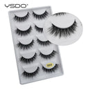 YSDO 5 pairs eyelashes mink strip lashes dramatic eyelashes natural 3d mink eyelashes makeup false eyelashes cilios maquiagem