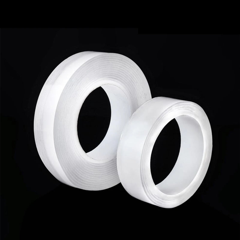 30mm 50mm Nano Tape Double Sided Tape Transparent NoTrace Reusable Waterproof Adhesive Tape Cleanable Home Gekkotape