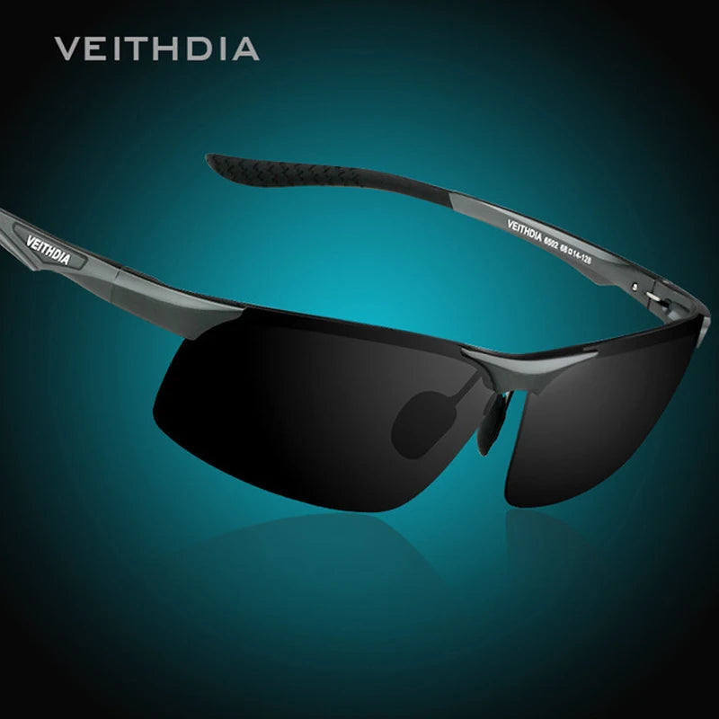 VEITHDIA Aluminum Magnesium Men's Polarized VU400 Sun Glasses Night Vision Mirror Male Eyewear Sunglasses Goggle Oculos  6502