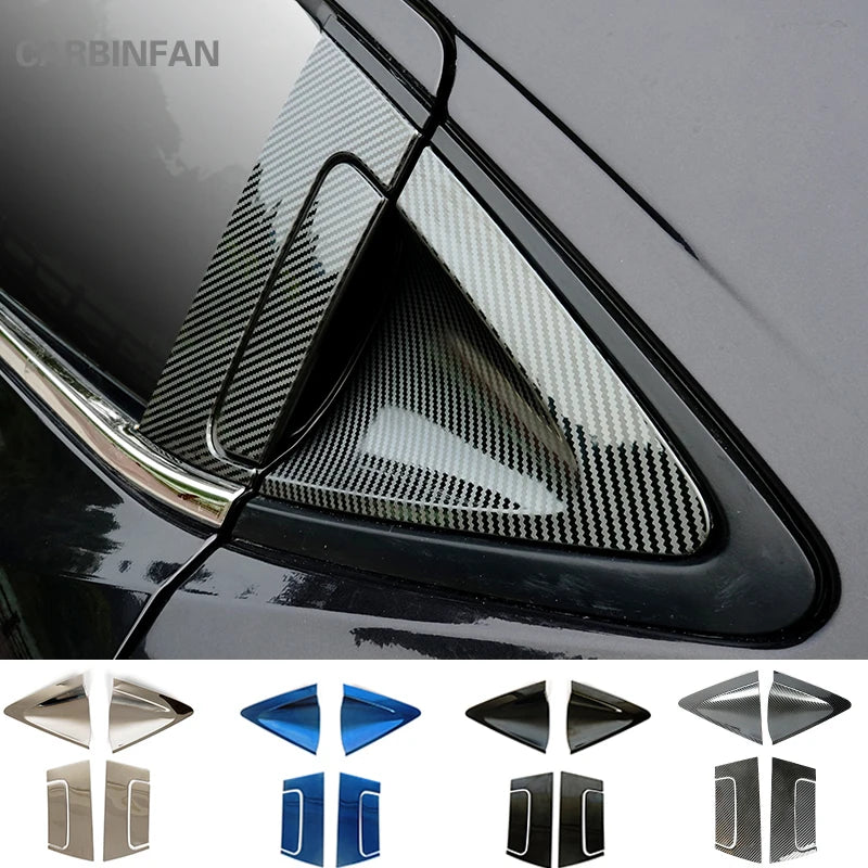 Stainless Car Rear Door Handle Bowl Cover Carbon Fiber Exterior Handle Door Bowl Cover Trim for Honda HR-V HRV 2016-2018  C1019