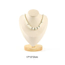 Bamboo and Wood with Microfiber Cloth Jewelry Display Stand Necklace Ring Display Stand Bracelet Earrings Display Jewelry Stand