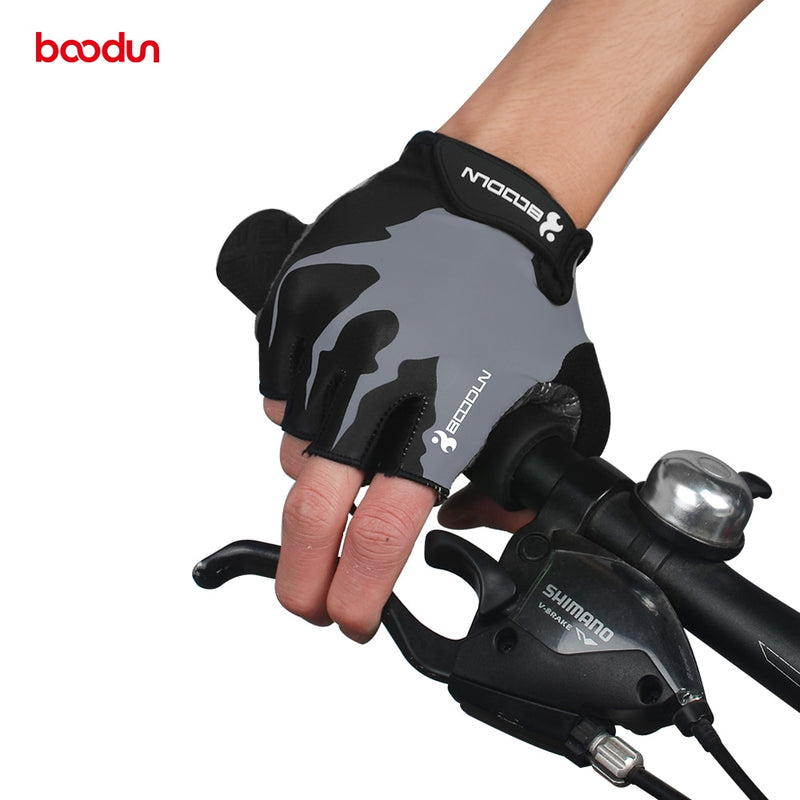 BOODUN Summer Shockproof Cycling Gloves Half Finger Outdoor MTB Road Bike Bicycle Gloves Sports Mitten for Children Men Women