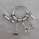 Mechanical Keychain Dad Father Initial Keychain Father's Day Gift Letter A-Z Truck Keychain Truck Key Ring Car Truck Lover Gift