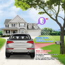 HTZSAFE 400 Meters Solar Wireless Driveway Alarm Outdoor Weather-Resistant Motion Sensor & Detector DIY Security Alert System