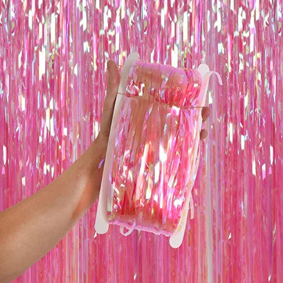 2M 3M Party Backdrop Curtains Rain Sequin Tinsel Foil Curtain Photo Booth Wedding Decoration Birthday Party Supplies