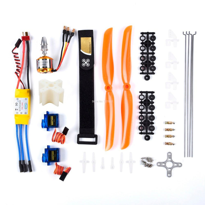 2212 1400KV Brushless Motor + 30A / 40A ESC + SG90 Servo + 8060 Propeller + Push Rod + Servo Angle Adjuster For RC Wing SU-27