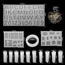 1 Set Mixed Style Silicone Epoxy Resin Casting Molds UV Tool Set For DIY Pendant Jewelry Making Finding Accessories Supplies