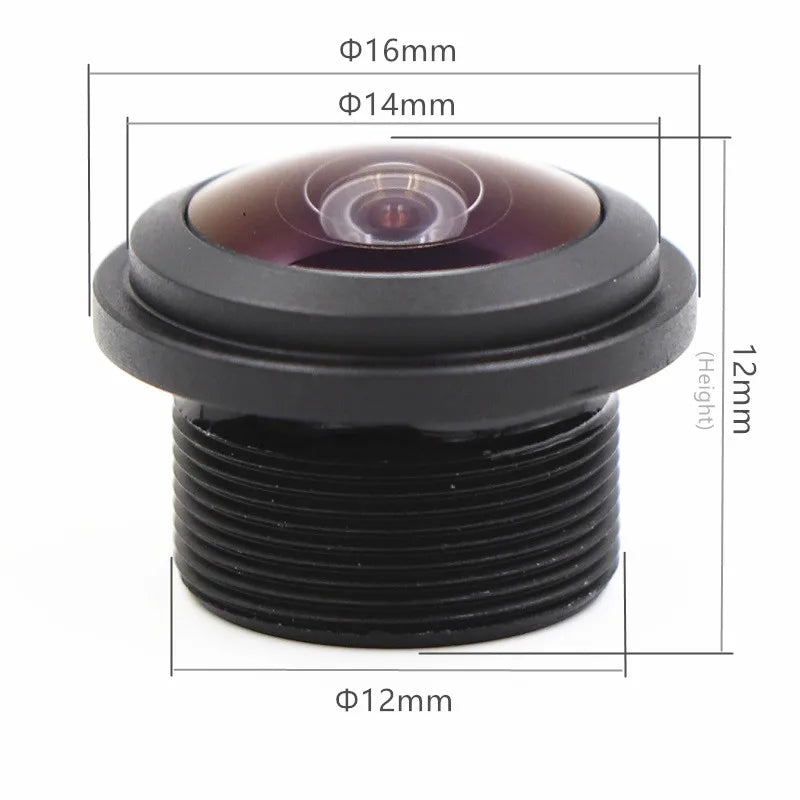 CCTV Camera 1.4mm / 1.78mm Lens 5.0 MegaPixel Fisheye 210 / 200 Degree MTV M12 x 0.5 Mount Lens For CCTV Car Camera