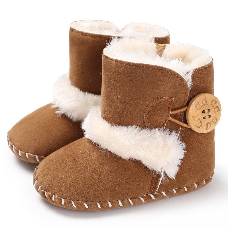 Cute Autumn Winter Infants Shoes Baby Girl Boy Bow Knot Baby Boots Casual Sneakers Non-slip Soft Soled Walking Shoes
