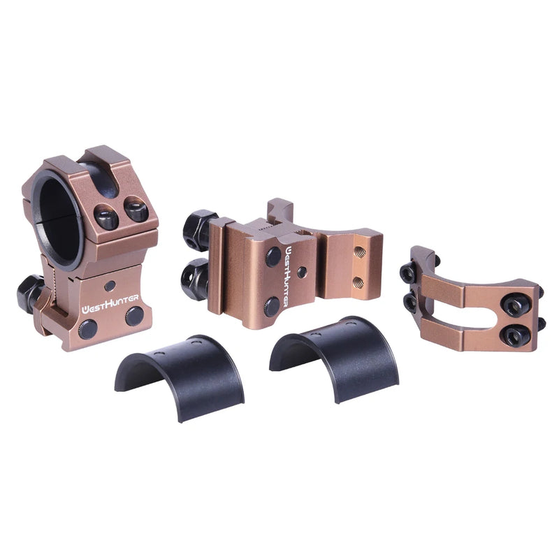 WESTHUNTER Adjustable Profile Dovetail Riflescope Mounts 1''/30mm Center Height 21 To 28mm Optical Sights 11mm Rails Rings