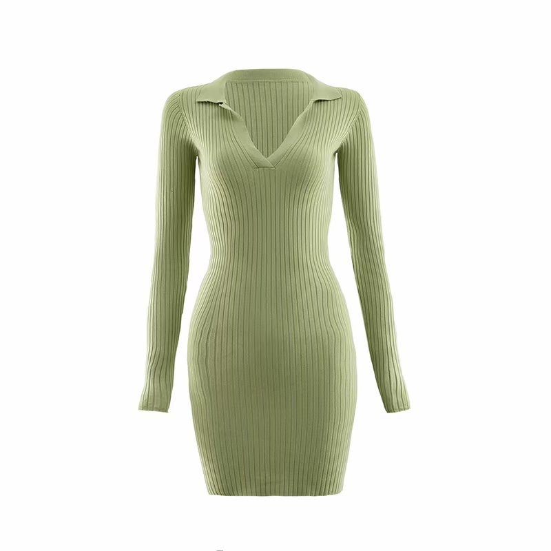 Summer 2022 cotton mini dress long sleeve casual vintage dresses autumn casual office dress women elegant bodycon dress for work